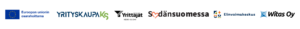 Logopalkki: Euroopan unionin osarahoittama, YrityskaupaKS, Keski-Suomen Yrittäjät, Sydänsuomessa, Keski-Suomen elinvoimakeskus, Witas Oy.