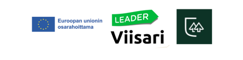 Logot: Euroopan unionin osarahoittama, Leader Viisari, Pihtiputaan kunnan logo.